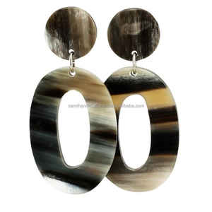 Pendientes de Cuerno de Búfalo de Moda para Mujer, Diseño Moderno, Joyería para Fiestas, para Compradores al por Mayor, Pendientes Largos Finos - Product Image 3