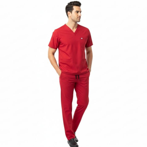 OEM Factory Men Hospital <b>Scrub</b> Suit Cotton Doctor Medical Uniform Set Breathable Comfortable High Quality <b>Scrub</b> Suits Custom - Product Image 5