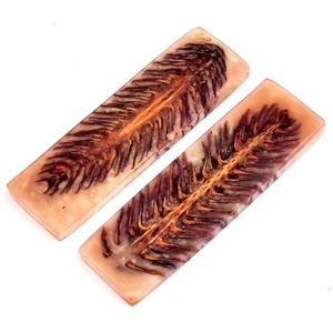 Premium Resin Honeycomb Knife Handle Scales Slabs DIY Knife Making Material Blanks Pine Cone & Wood Hybrid Handles - Product Image 2