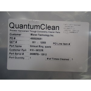 TEL 003521TQ-12912 แหวนกันรั่ว, ชิ้นส่วนอะไหล่, ควอตซ์ - อุปกรณ์และอะไหล่เซมิคอนดักเตอร์ระดับโลกที่เชื่อถือได้ - Product Image 4