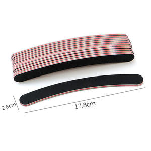Red Emery <b>Nail</b> <b>File</b> 180 Grit Single Sided Reusable <b>Nail</b> Care Tool - Product Image 2