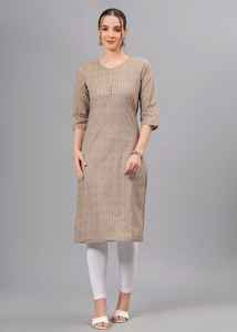 ชุดคุर्ติผ้าฝ้ายพิมพ์ลายสไตล์ชัยปุระสำหรับผู้หญิง เนื้อผ้านุ่ม ระบายอากาศได้ดี เหมาะสำหรับใส่ทำงานและใส่ในชีวิตประจำวัน - Product Image 6