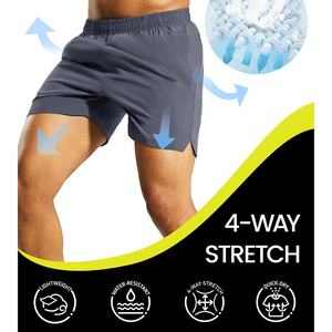 กางเกงขาสั้นผู้ชายระบายอากาศได้ดีแห้งเร็วระบายอากาศได้ดีสำหรับฤดูร้อน - Product Image 3