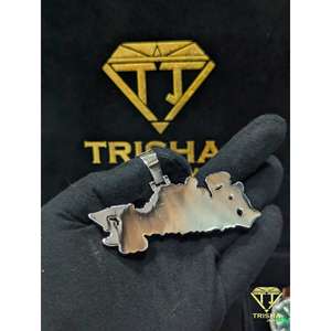 Colgante de lujo con personaje de dibujos animados, con diamantes de moissanita VVS en plata de ley 925, joyería hip hop de Trisha Jewels - Product Image 3