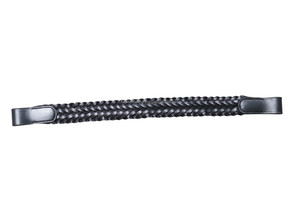 Diadema de Cuero Negro para Caballo con Cristales de Imitación, Accesorio Ecuestre para Brida - Product Image 3