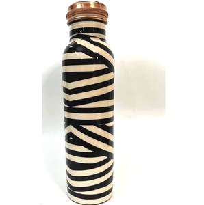 New Classic Design Enamel Sticker Blue Color Copper <b>Bottle</b> Luxury Design Table Decoration Best Copper Material <b>Bottle</b> - Product Image 3