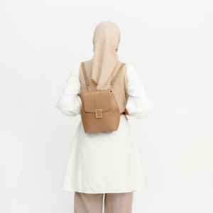 กระเป๋าเป้สะพายหลังแฟชั่นผู้หญิง Hody RULA BAG หนังสังเคราะห์ ความจุขนาดเล็ก ฟังก์ชั่นหลากหลาย สายปรับได้ ปิดด้วยซิป ลายตัวอักษร - Product Image 3