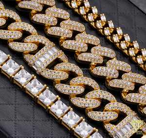 VVS Moissanite Diamond Tennis Bracelet Rhodium Plated 925 Sterling Silver Party Jewelry For <b>Men</b> - Product Image 3