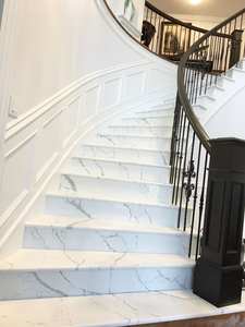 Marbre blanc naturel indien poli, découpé sur mesure, écologique, imperméable, design moderne pour sols, salles de bain et cuisines - Product Image 3