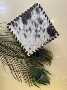 Ensemble de sous-verres à thé en cuir de vachette véritable fabriqué à la main sous-verres à cheveux napperons de Table faveurs de fête ensemble Western Unique nouveau cadeau pour la maison - Product Image 4