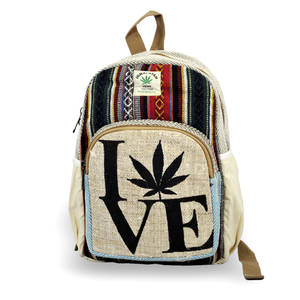 Hemp Cotton <b>Mini</b> Student <b>Backpack</b> Convenient and Eco-Friendly - Product Image 1