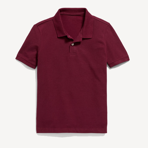 เสื้อโปโลนักเรียนสีแดง ผ้าแห้งเร็ว ระบายอากาศได้ดี - Product Image 3