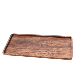 Bandeja Rectangular de madera de Mango de alta calidad, bandeja decorativa de madera multiusos para servir para cena, bebidas, aperitivos, cocina, baño - Product Image 1