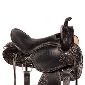 Selle de cheval d'extérieur haut de gamme avec rembourrage ergonomique et confortable pour les séances d'équitation quotidiennes - Product Image 2