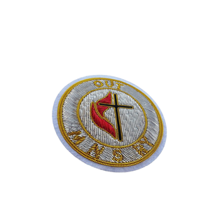 Pakistan Made Wholesale Blazer Badges 2026 Customized Color Luxury Solid Color Bullion Wire Embroidery Eco-Friendly Handmade - Product Image 6