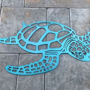 "Metal Sea Turtle Art Ornament Elegant Coastal <b>Decor</b> for <b>Kitchen</b> & Bathroom" - Product Image 4