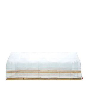 Telo in EVA trasparente da 6 mil per serra, 12FT X 30FT, per serra di coltivazione, serra a freddo, con pareti avvolgibili a manovella e tetto a punta, adatto per fattorie verticali - Product Image 2