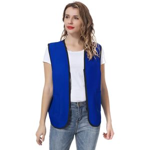 2025 5 paquets supermarché commis uniforme gilet fermeture éclair tablier pour vêtements de sécurité pour les travailleurs de première ligne - Product Image 4