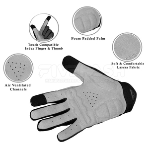 Professional Full Finger Biking <b>Gloves</b> Gel Padded <b>Touchscreen</b> Customized Full Finger Cycling <b>Gloves</b> - Product Image 3