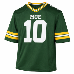 Maillot de football américain tendance unisexe en maille, style streetwear, coupe oversize, impression de numéro personnalisée, haut de gamme, marque privée OEM, vente en gros USA - Product Image 5