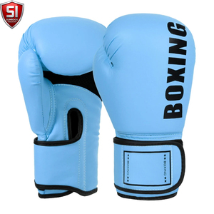 Gants de boxe SUMROOS SI en cuir noir et or avec sangle de poignet réglable, durables, protecteurs, confortables, équipement d'entraînement, design à lacets - Product Image 5