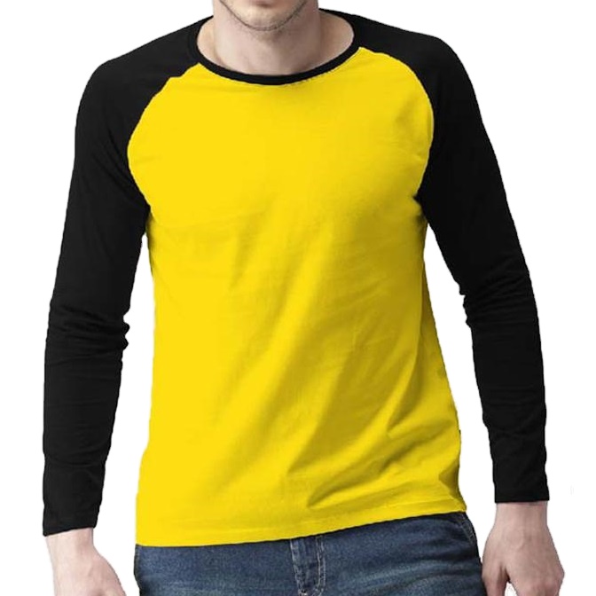 black and yellow long sleeve shirt