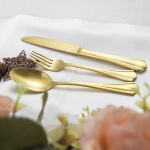 Premium Design Stainless Mirrored Steel Cutlery Se with Royal Design Handle Eco-Friendly Flatware and Wedding Decorations 2k26 - Product Image 1