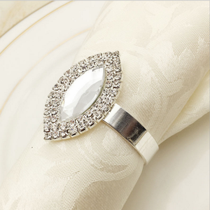 Diamond Crystal Napkin <b>Ring</b> <b>Holder</b> Luxury Table Decor for Dining Wedding Hotel Banquet Table Setting Bulk Supply - Product Image 2