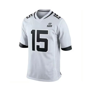Camiseta de Fútbol Americano Personalizada de Alta Calidad, Transpirable, Estampada, de Manga Corta, Hecha de 100% Poliéster Ligero, Venta al Por Mayor - Product Image 2