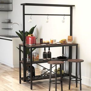 Moderno Mobiletto a 3 Ripiani per Microonde, Scaffale per Forno, Isola da Cucina, Scaffale per Pasticceria, Tavolo a 3 Livelli per Cucine - Product Image 3