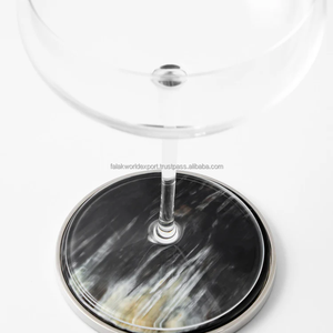 Sous-verres artisanaux en corne de boeuf et de buffle Sous-verres uniques en corne de buffle naturelle pour la protection de la table Accepter la personnalisation - Product Image 6