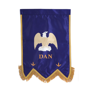 Bandera de Capítulo de Logia del Arco Real Masónico Impresa con Trenza Dorada y Flecos - ¡Gran Oferta! Banderas y Accesorios de Exhibición - Product Image 3
