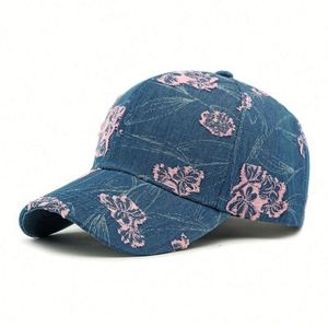 Nueva Gorra de Béisbol con Diseño Étnico y Flores Jacquard para Mujer, Gorra de Sol Deportiva de Mezclilla con Protección Solar - Product Image 5
