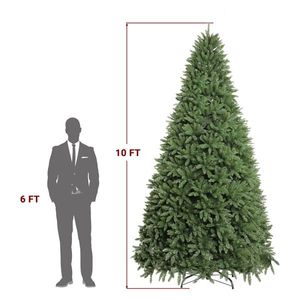 Albero di Natale Realistico Automatico in PVC da 3 Metri, 1200 Luci Colorate Calde, 10 Modalità, Telecomando, 5090 Rami - Product Image 5