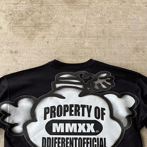 Camisetas de Algodón de Alta Calidad con Estampado DTG y Lavado Ácido, Personalizadas al por Mayor, de Secado Rápido, con Cuello Redondo, para Hombre, 2024 - Product Image 5