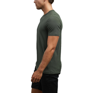 T-shirt décontracté pour homme, été, coton léger, séchage rapide, respirant, écologique, pour la course à pied, les voyages en plein air, la mode quotidienne - Product Image 2