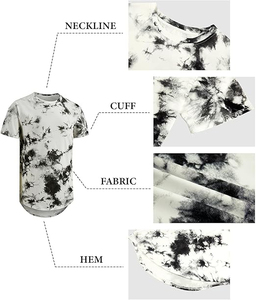 T-shirt pour homme en coton premium épais, style rétro vintage, imprimé graphique hip-hop urbain, effet délavé et vieilli - Product Image 6