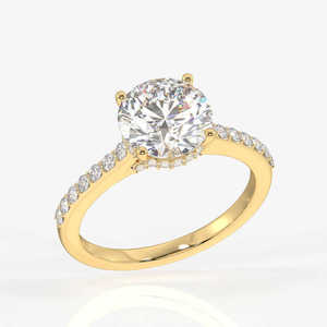 Luxury Moissanite Diamond <b>Ring</b> with 925 <b>Silver</b> and Round Brilliant Cut Diamond <b>Ring</b> Engagement Wear <b>Ring</b> - Product Image 3