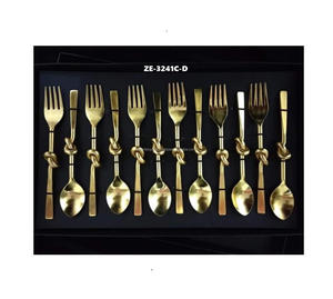 Cubiertos de Buffet de Acero Inoxidable, Tenedores y Cuchillos Pulidos, Vajilla de Estilo Americano Pintada a Mano, Apta para Lavavajillas, Precios al por Mayor - Product Image 4