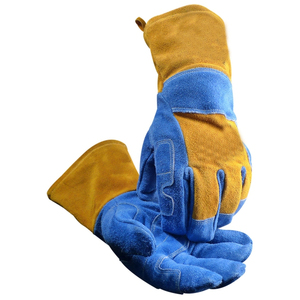 Gants de soudage en cuir durables, protection de sécurité, résistance à la chaleur, imperméables, antidérapants, sans silicone, sans poudre, personnalisables - Product Image 1