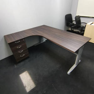 Premium Modern L Shape J Leg Office <b>Desk</b> with 4D Pedestal <b>Large</b> Workstation Furniture for Home Office and Professionals - Product Image 1