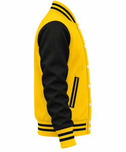 Chaqueta Varsity de Alta Calidad para Hombre, Ropa Exterior Informal a la Moda, Transpirable, con Mangas de Cuero, Estilo Casual, Chaquetas Varsity de Béisbol para Hombre - Product Image 3