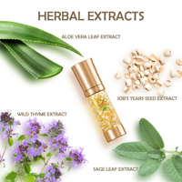 Crème de nuit hydratante anti-âge sans huile Royal Herb EX Cream Mini (30g) avec des paillettes d'or, vente en gros de produits de soin de la peau du Japon