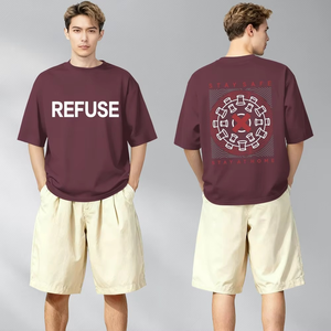 Camisetas de Algodón Oversize para Hombre con Bordado Pesado, de Alta Calidad, Lavado Ácido, Estilo Urbano y Gimnasio - Product Image 3