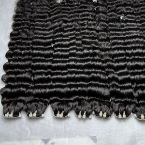 Venta al por mayor de extensiones de cabello de onda profunda, 10A peruano virgen Remy paquetes de cabello, 100% extensión de cabello real para las mujeres negras - Product Image 3