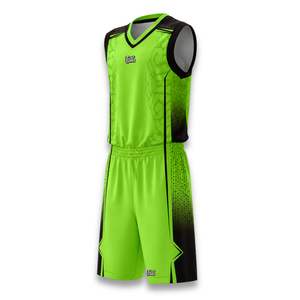 Unisex Sleeveless Basketball Jersey Set V-Neck <b>Moisture</b> Wicking Green Team Uniform Sublimated Print Winter OEM Service - Product Image 5