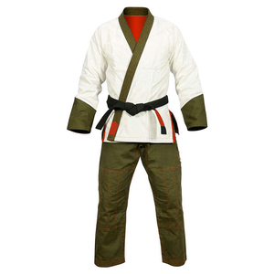 Kimono de karaté marron 100% coton respirant léger coupe classique unisexe adulte vêtement d'arts martiaux 300g tenue de sport de combat - Product Image 4