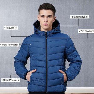Filling Material Cotton <b>Top</b> Trending Causal Wear <b>Bubble</b> Jacket Excellent Quality Unique Color Men Padded Jacket - Product Image 5
