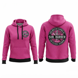 Sudadera con Capucha Premium de Algodón y Poliéster para Mujer, 350 GSM, Color Borgoña Ciruela, con Logotipo Personalizado Serigrafiado - Product Image 2