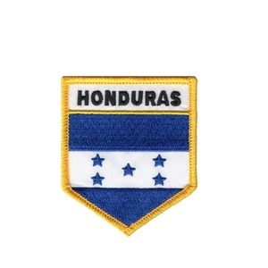 Parches bordados termoadhesivos de banderas nacionales personalizadas de tela tejida, insignias de bandera de primera calidad, parches bordados termoadhesivos de hierro reciclado. - Product Image 4